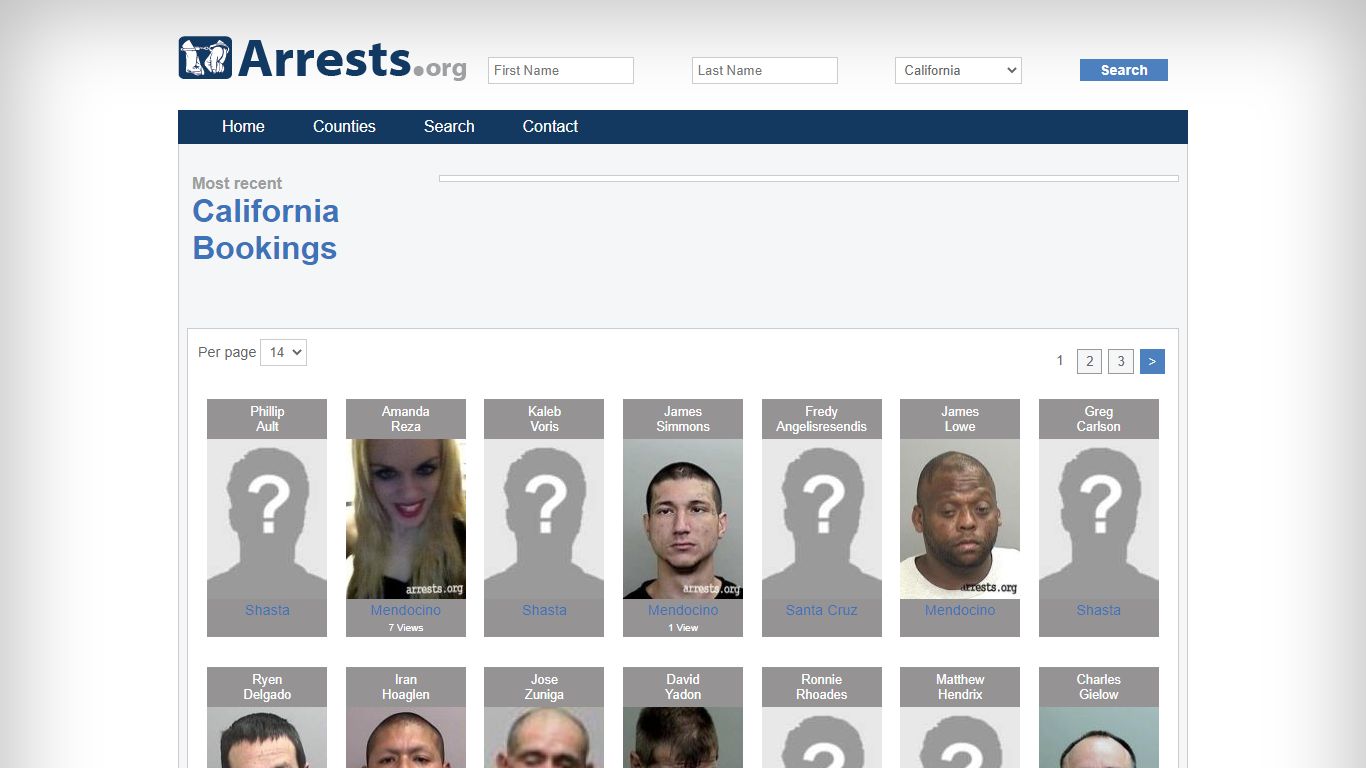 California Arrests and Inmate Search